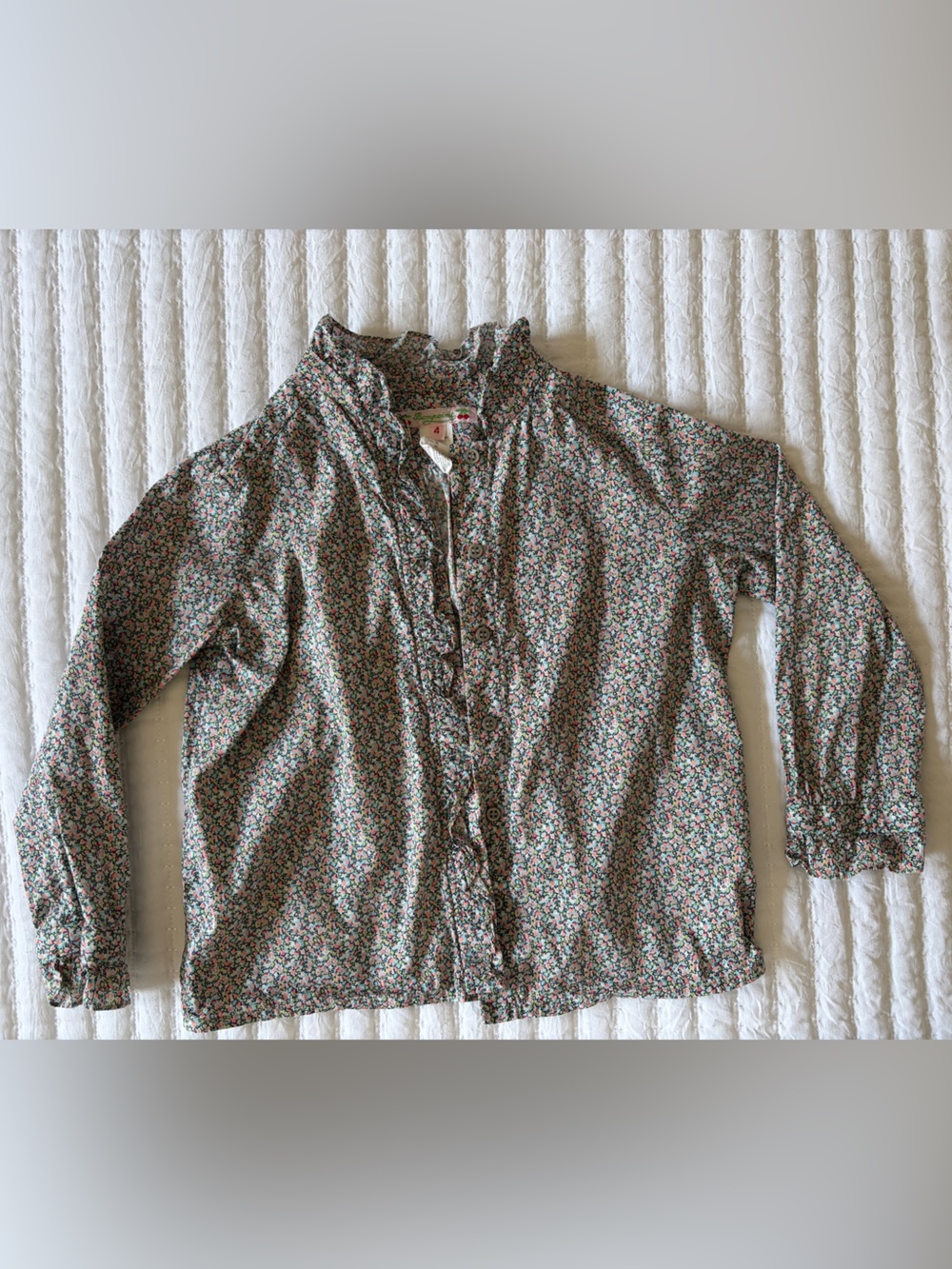 Bonpoint French Luxury Floral Blouse - Girls 4